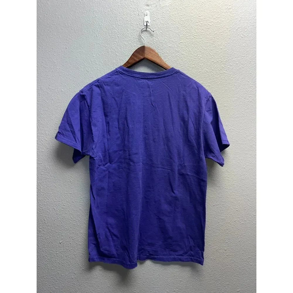 Rice University Shirt Spellout Purple College Tee Short Sleeve Champion Medium - Picture 5 of 7